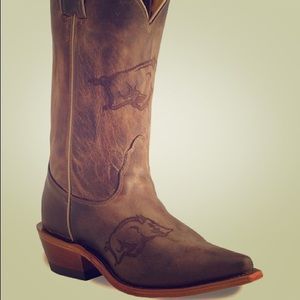 Nocona Arkansas Razorback Cowboy boots